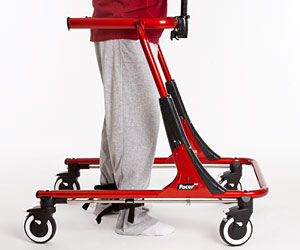 Wrong use of the ankle prompts on the gait trainer