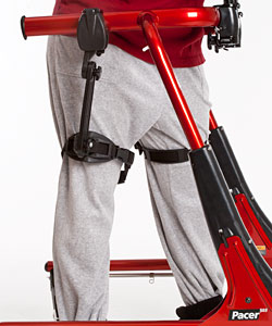 Wrong positioning of the thigh prompt on the Rifton Pacer gait trainer