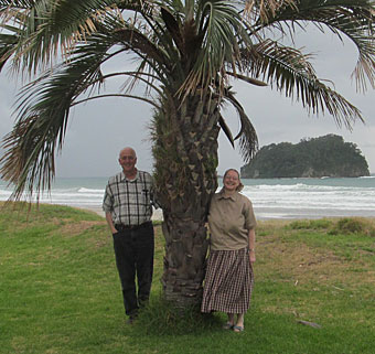 Rifton representatives spend some time on the New Zealand coast after a day of Rifton educational sessions.