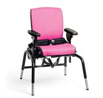 The Rifton Activity chair with pink seat pads