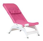 Rifton pink Wave bath chair on white background